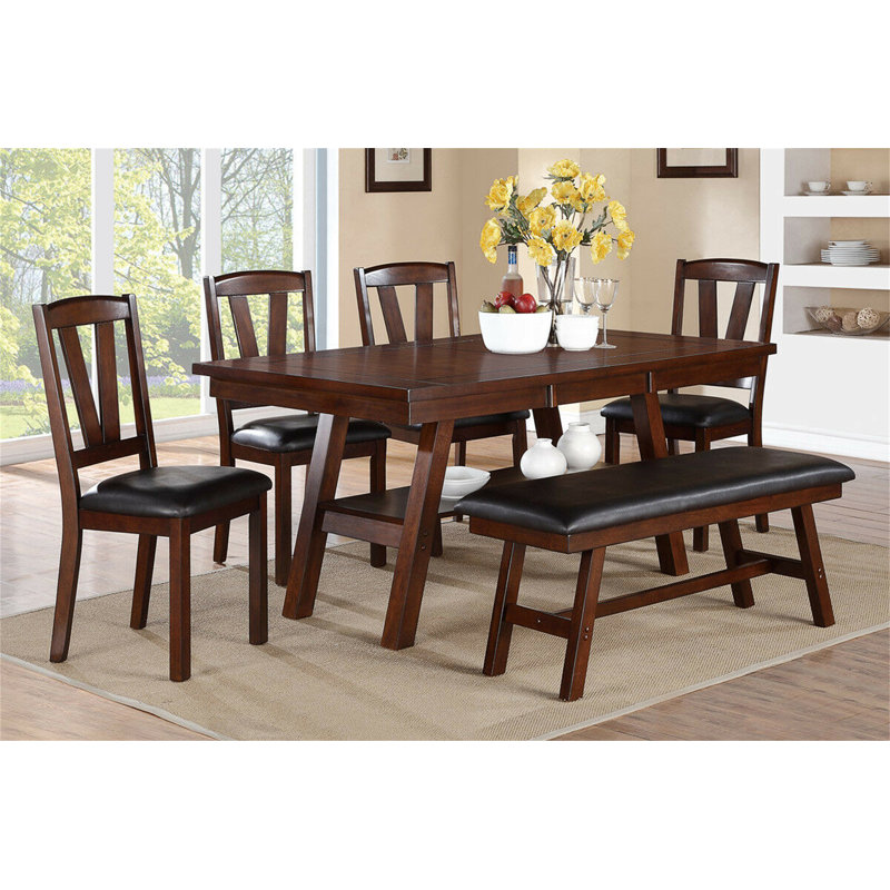 Wayfair dining room sets with bench sales